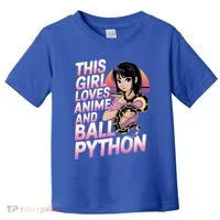This Loves Anime Ball Python Snake Pet Ball Python Great Gift Toddler T-Shirt thumb 0