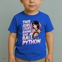 This Loves Anime Ball Python Snake Pet Ball Python Great Gift Toddler T-Shirt thumb 2