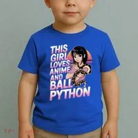 This Loves Anime Ball Python Snake Pet Ball Python Great Gift Toddler T-Shirt thumb 2