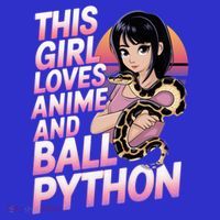This Loves Anime Ball Python Snake Pet Ball Python Great Gift Toddler T-Shirt thumb 4