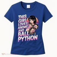 This Loves Anime Ball Python Snake Pet Ball Python Great Gift Women's T-Shirt thumb 0
