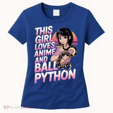 This Loves Anime Ball Python Snake Pet Ball Python Great Gift Women's T-Shirt