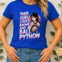 This Loves Anime Ball Python Snake Pet Ball Python Great Gift Women's T-Shirt thumb 2