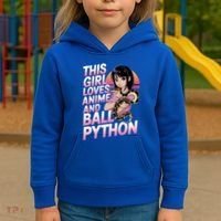 This Loves Anime Ball Python Snake Pet Ball Python Great Gift Kids Hoodie thumb 3