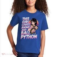 This Loves Anime Ball Python Snake Pet Ball Python Great Gift Kids T-Shirt thumb 2