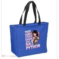 This Loves Anime Ball Python Snake Pet Ball Python Great Gift Tote Bag thumb 2