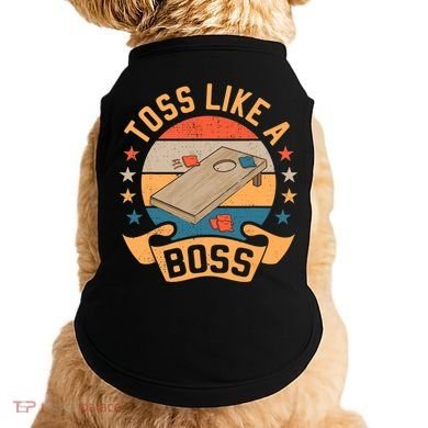 Toss Like A Boss Cornhole Champion Bean Bag Toss Game Doggie Tank