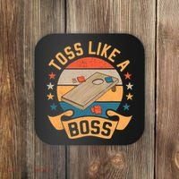 Toss Like A Boss Cornhole Champion Bean Bag Toss Game Coaster thumb 0