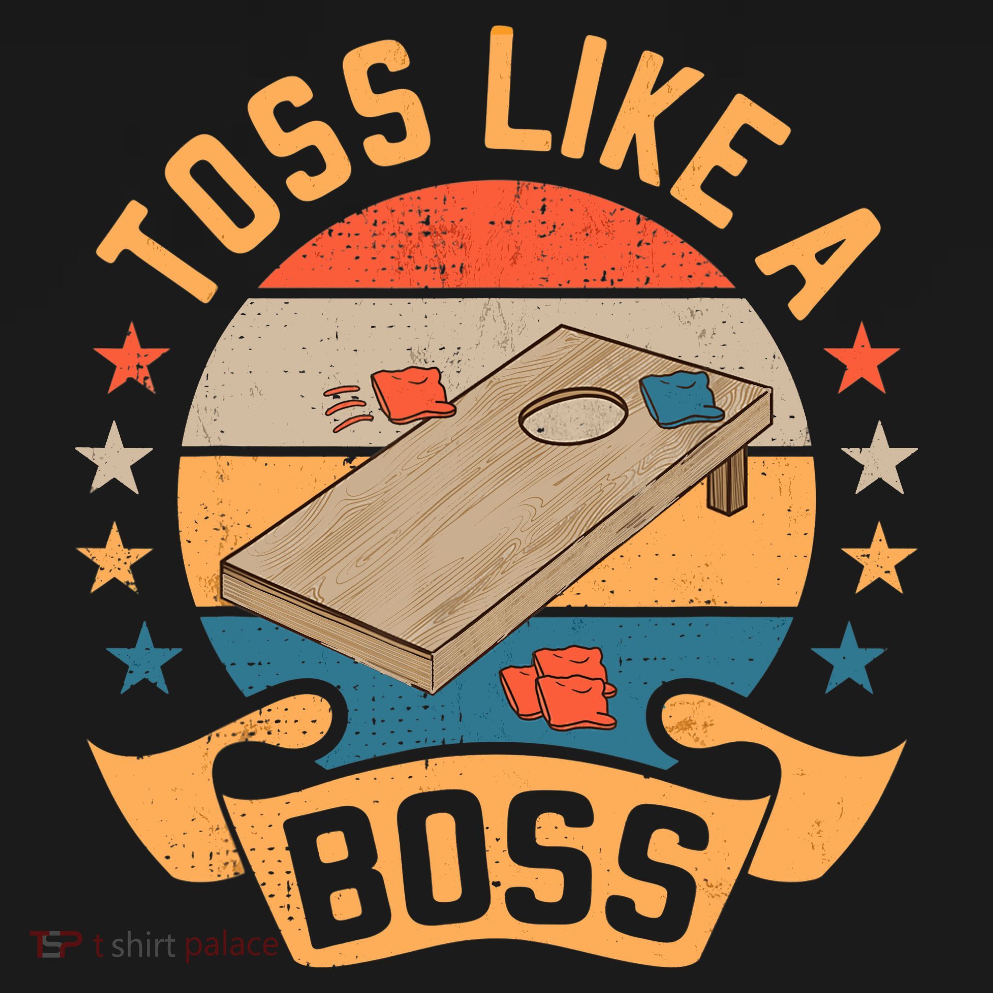 Toss Like A Boss Cornhole Champion Bean Bag Toss Game Polo