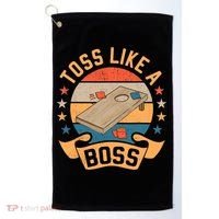 Toss Like A Boss Cornhole Champion Bean Bag Toss Game Golf Towel thumb 0