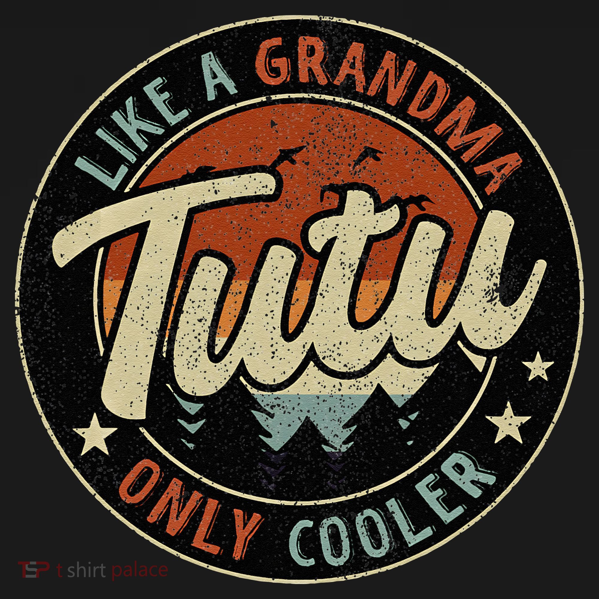 Tutu Like A Grandma Only Cooler Retro Mother's Day Women's Tank Top