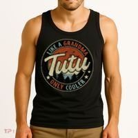 Tutu Like A Grandma Only Cooler Retro Mother's Day Tank Top thumb 3