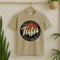 Tutu Like A Grandma Only Cooler Retro Mother's Day T-Shirt thumb 2