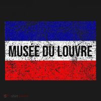 The Louvre Art Museum French Flag French Flag Distressed Women's Tank Top thumb 5