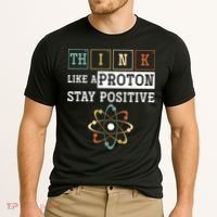 Think Like A Proton Stay Positive Periodic Table Chemistry Cooling Performance Crew T-Shirt thumb 2