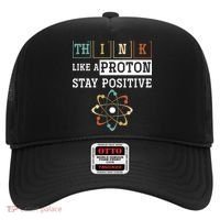 Think Like A Proton Stay Positive Periodic Table Chemistry Hat thumb 0