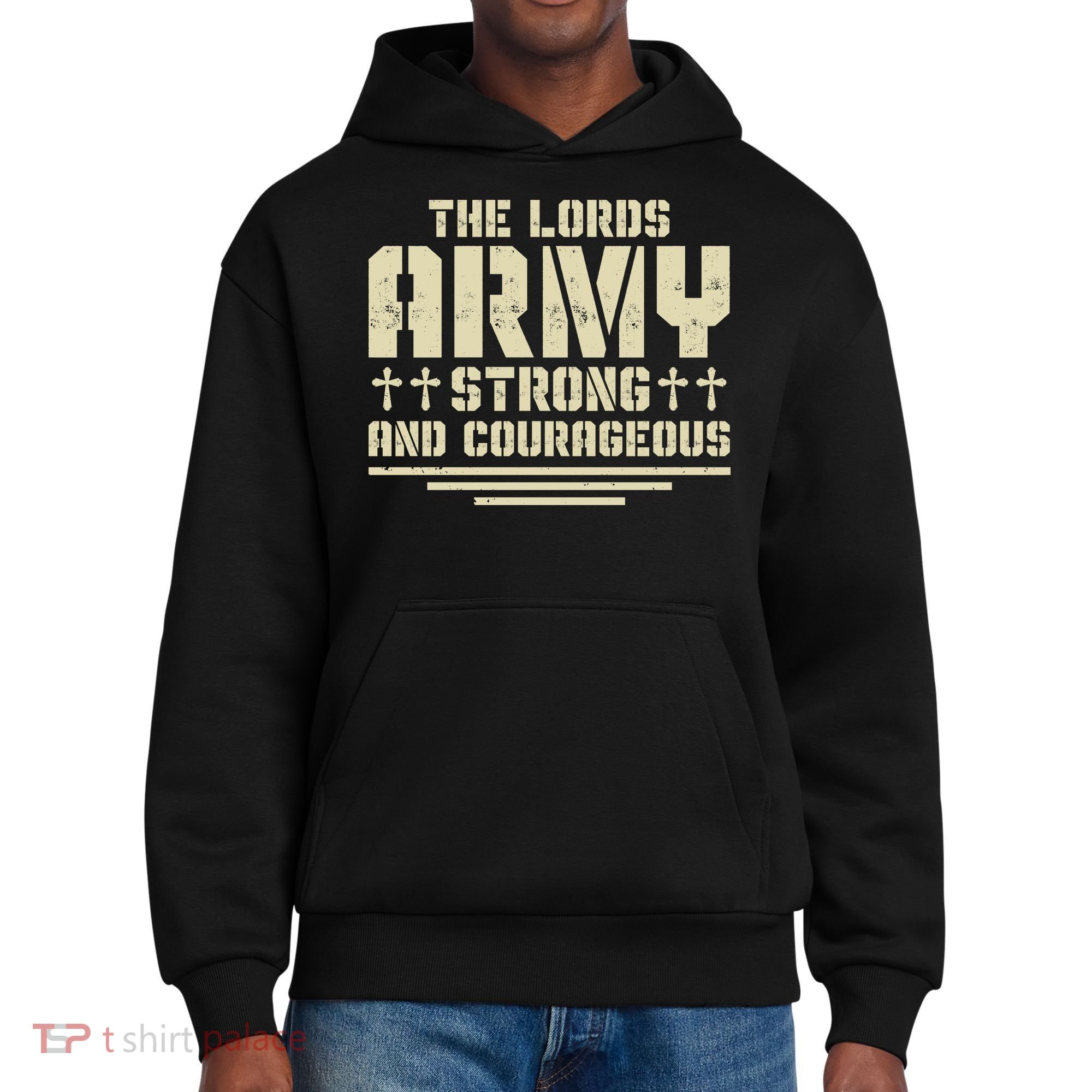 The Lords Army Strong And Courageous Jesus Christ District V.I.T. Heavyweight Hoodie