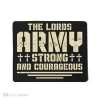 The Lords Army Strong And Courageous Jesus Christ Mousepad thumb 0