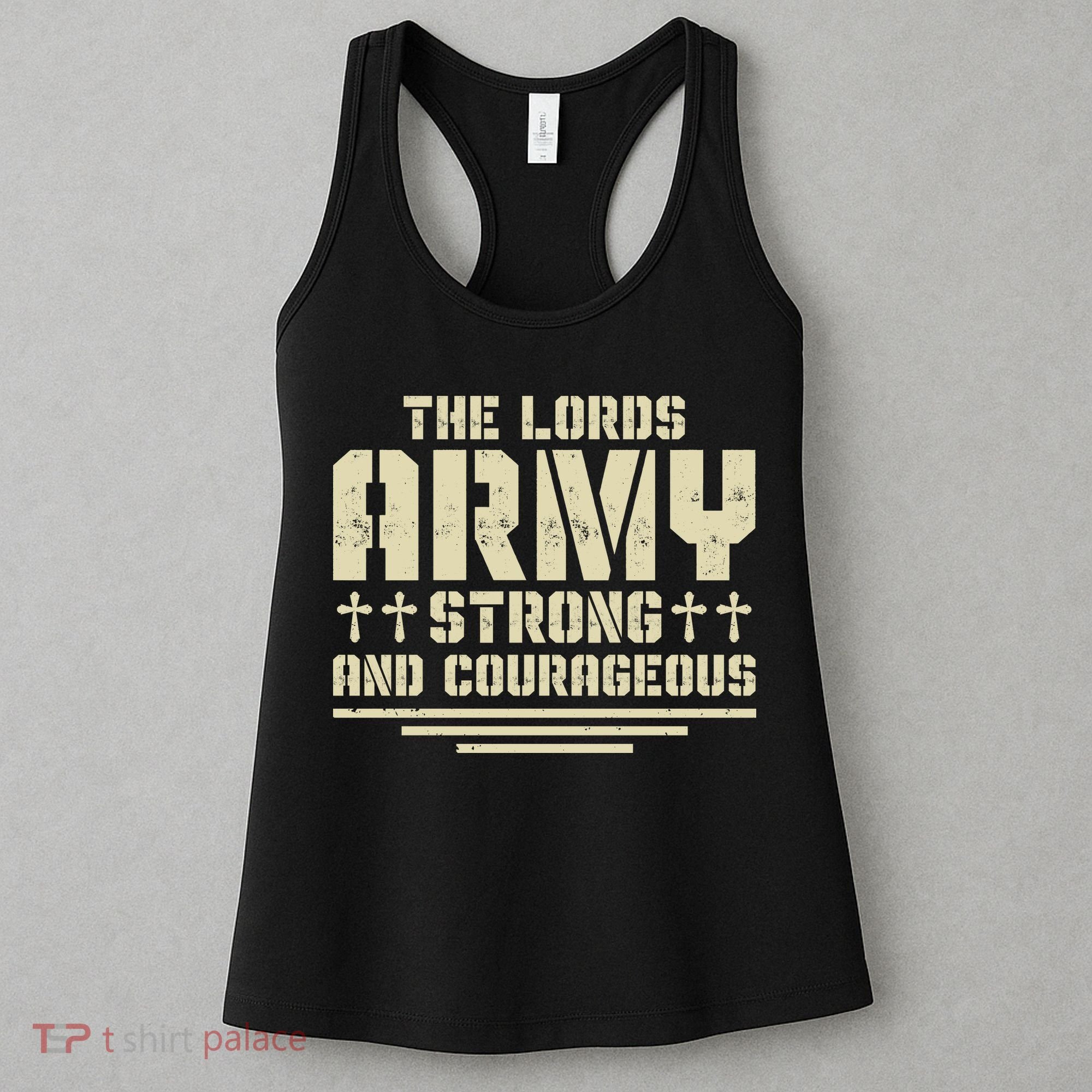 The Lords Army Strong And Courageous Jesus Christ Women's Tank Top