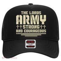 The Lords Army Strong And Courageous Jesus Christ Hat thumb 0