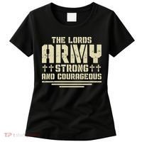 The Lords Army Strong And Courageous Jesus Christ Women's T-Shirt thumb 0