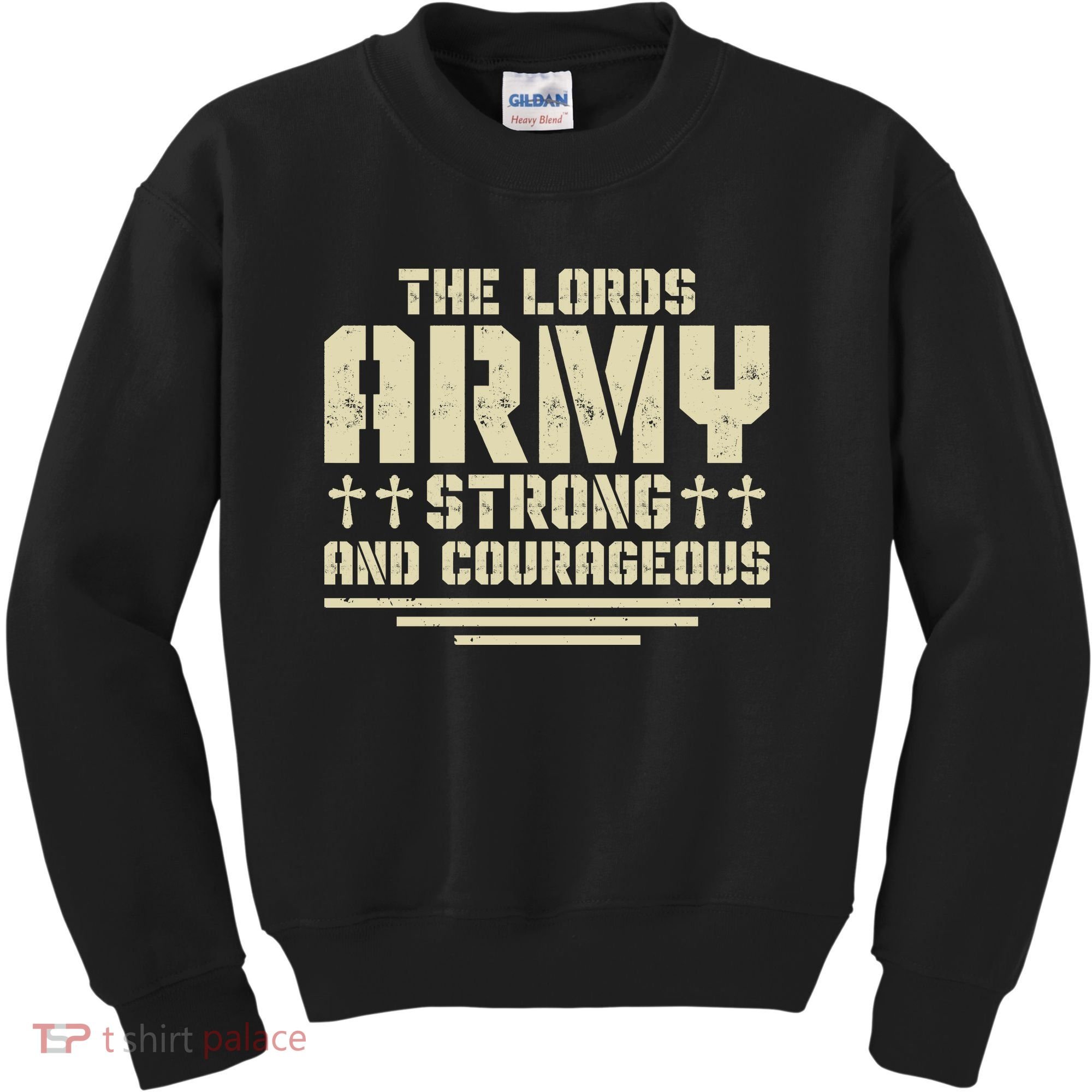 The Lords Army Strong And Courageous Jesus Christ Kids Sweatshirt