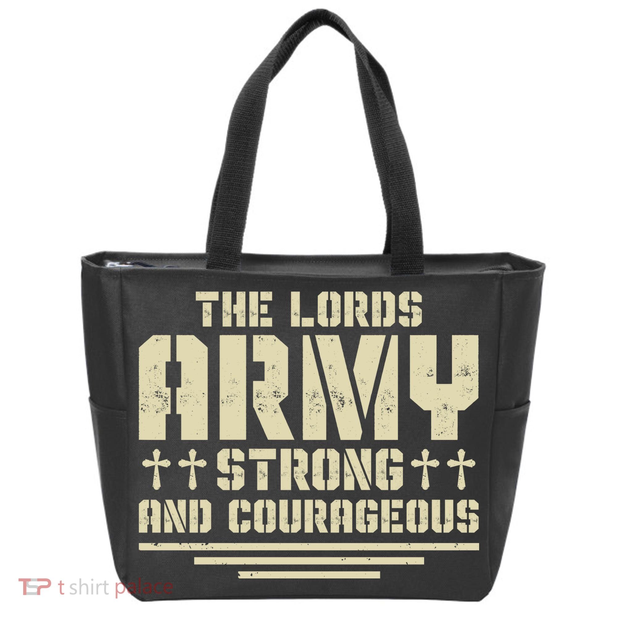 The Lords Army Strong And Courageous Jesus Christ Tote Bag