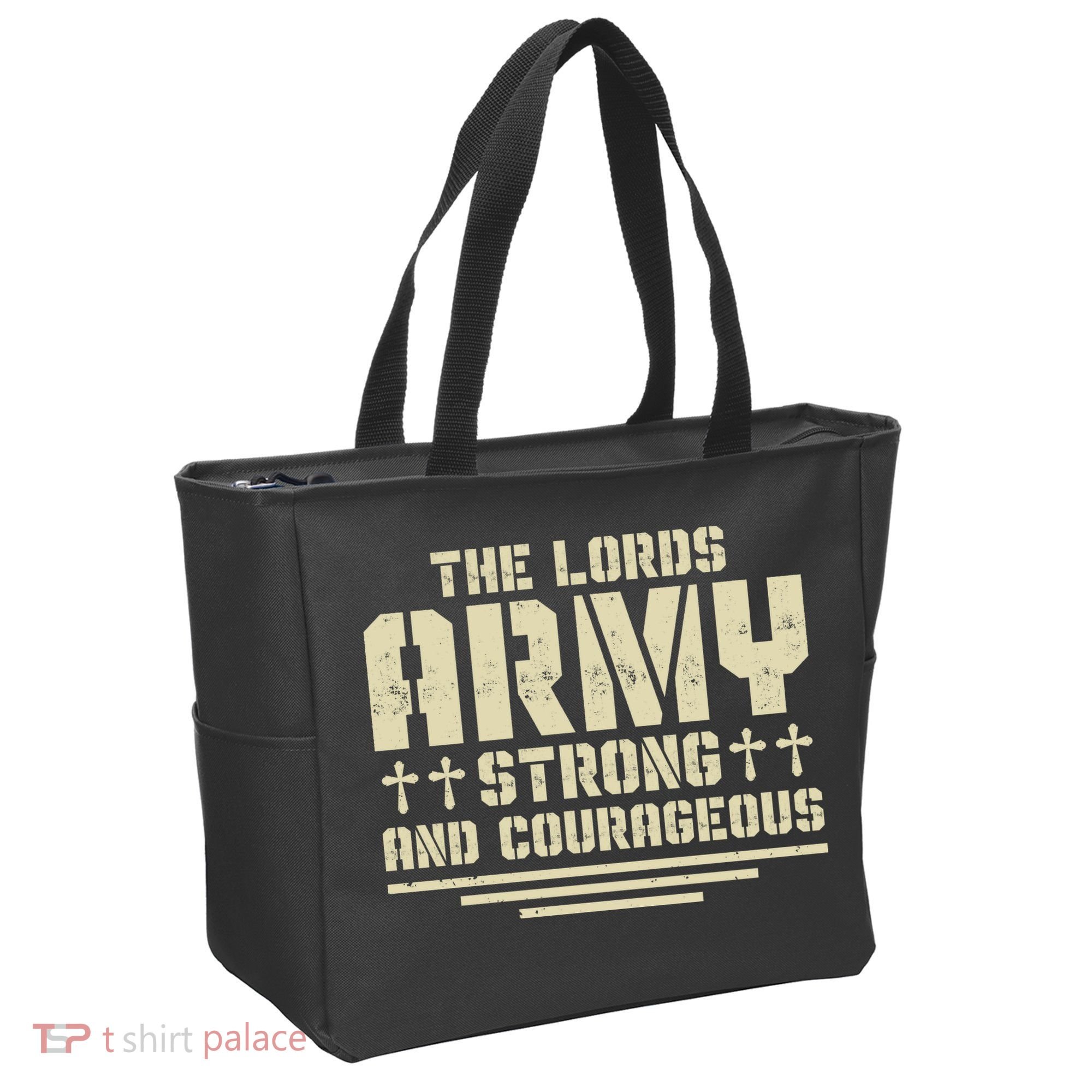 The Lords Army Strong And Courageous Jesus Christ Tote Bag
