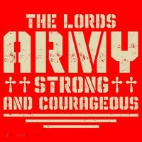The Lords Army Strong And Courageous Jesus Christ Santa Hat thumb 1