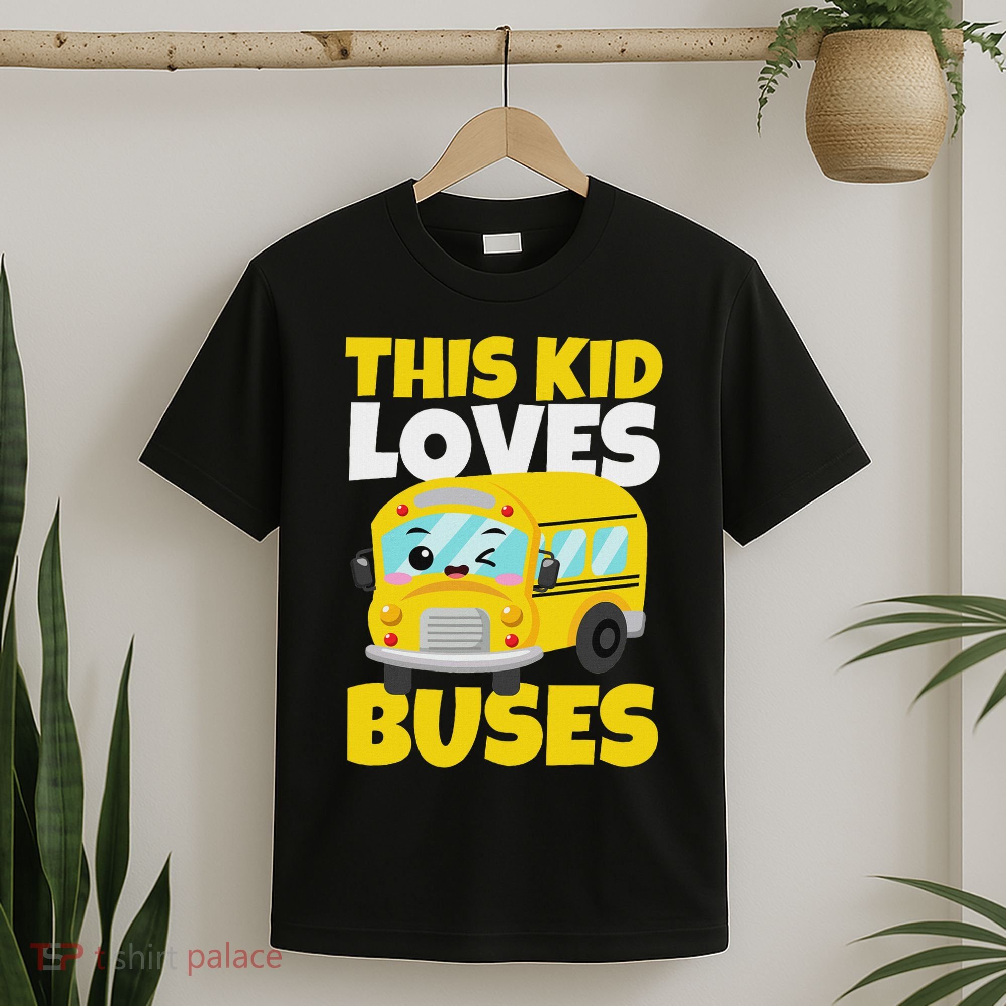 This Loves Buses Birthday Yellow School Bus Lover T-Shirt