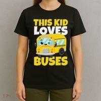 This Loves Buses Birthday Yellow School Bus Lover T-Shirt thumb 4