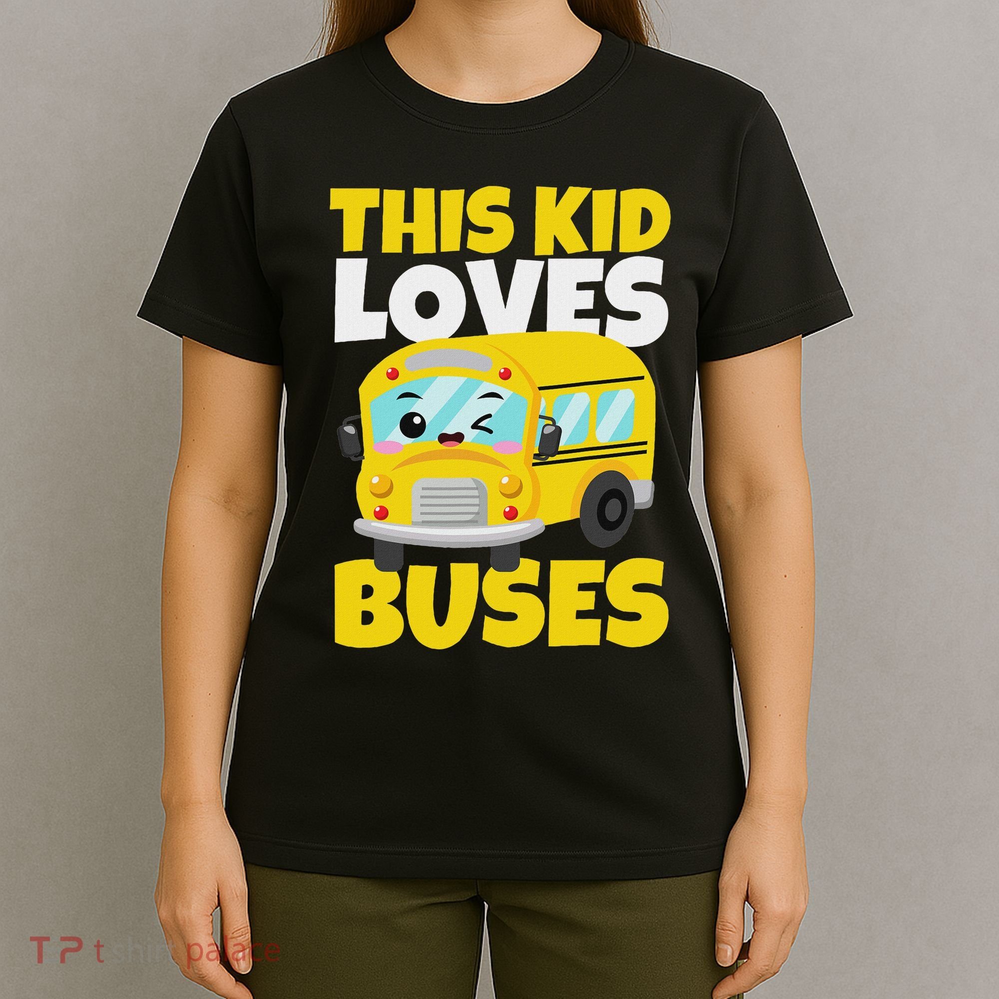 This Loves Buses Birthday Yellow School Bus Lover T-Shirt