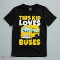 This Loves Buses Birthday Yellow School Bus Lover T-Shirt thumb 5