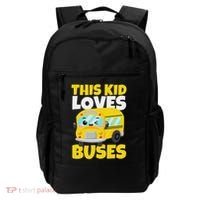 This Loves Buses Birthday Yellow School Bus Lover Backpack thumb 0
