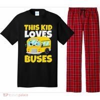 This Loves Buses Birthday Yellow School Bus Lover Pajama Set thumb 0