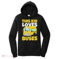 This Loves Buses Birthday Yellow School Bus Lover Women's Hoodie thumb 0