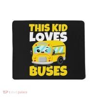 This Loves Buses Birthday Yellow School Bus Lover Mousepad thumb 0