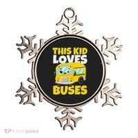 This Loves Buses Birthday Yellow School Bus Lover Ornament thumb 0