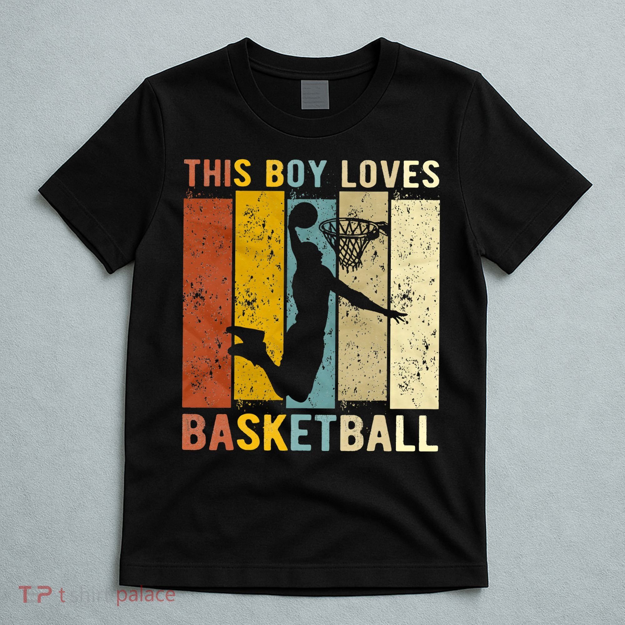 This  Loves Basketball Boys Basketball T-Shirt