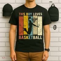 This  Loves Basketball Boys Basketball T-Shirt thumb 6