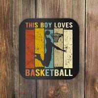 This  Loves Basketball Boys Basketball Coaster thumb 0