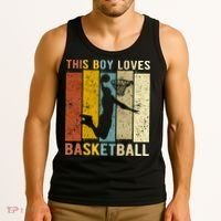 This  Loves Basketball Boys Basketball Tank Top thumb 3