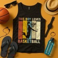 This  Loves Basketball Boys Basketball Tank Top thumb 4