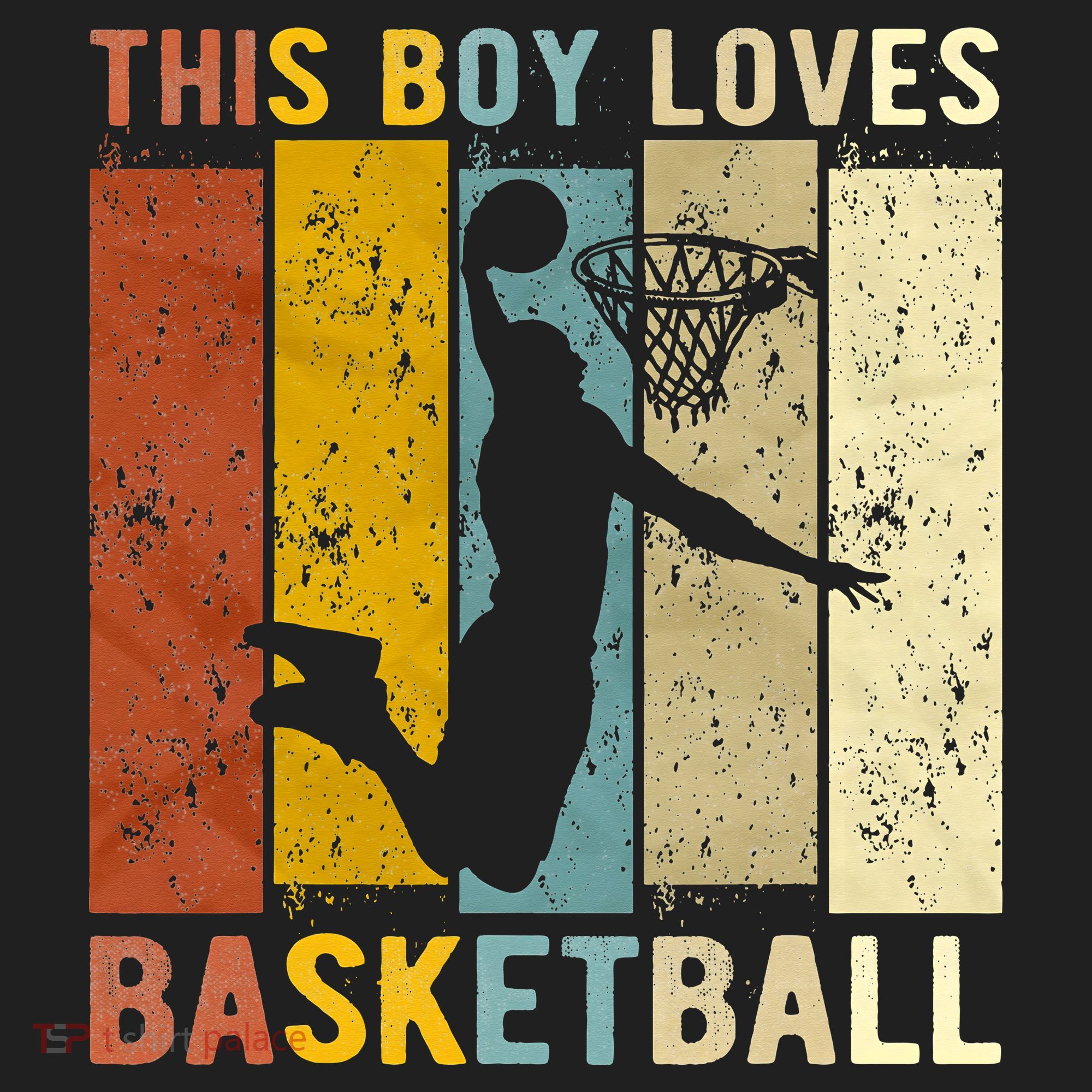 This  Loves Basketball Boys Basketball Golf Towel