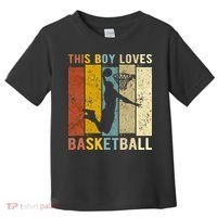 This  Loves Basketball Boys Basketball Toddler T-Shirt thumb 0