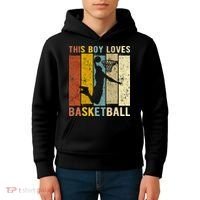 This  Loves Basketball Boys Basketball Kids Hoodie thumb 4