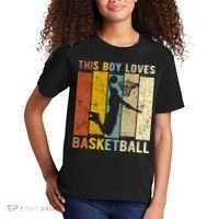 This  Loves Basketball Boys Basketball Kids T-Shirt thumb 2