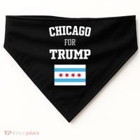 The Lioness Chicago For Trump Flag USA-Made Doggie Bandana thumb 0