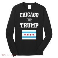 The Lioness Chicago For Trump Flag Long Sleeve Shirt thumb 0