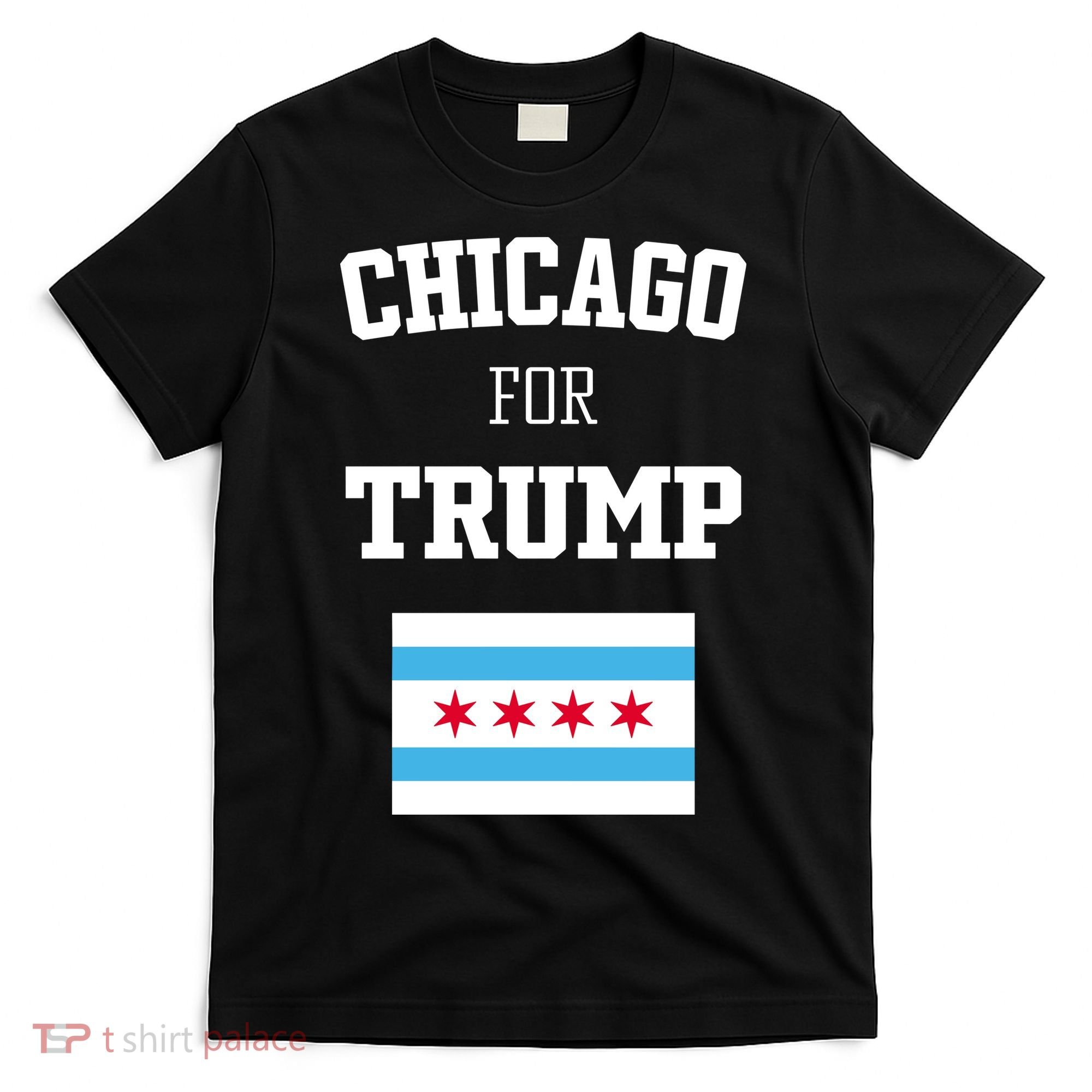 The Lioness Chicago For Trump Flag T-Shirt